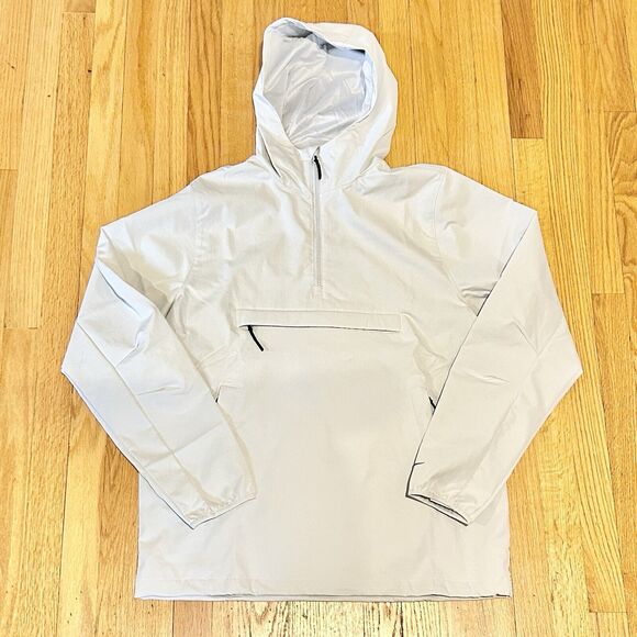 Nike Men’s Size M-Tall Unscripted Repel Anorak White Black Golf Jacket - Picture 3 of 9